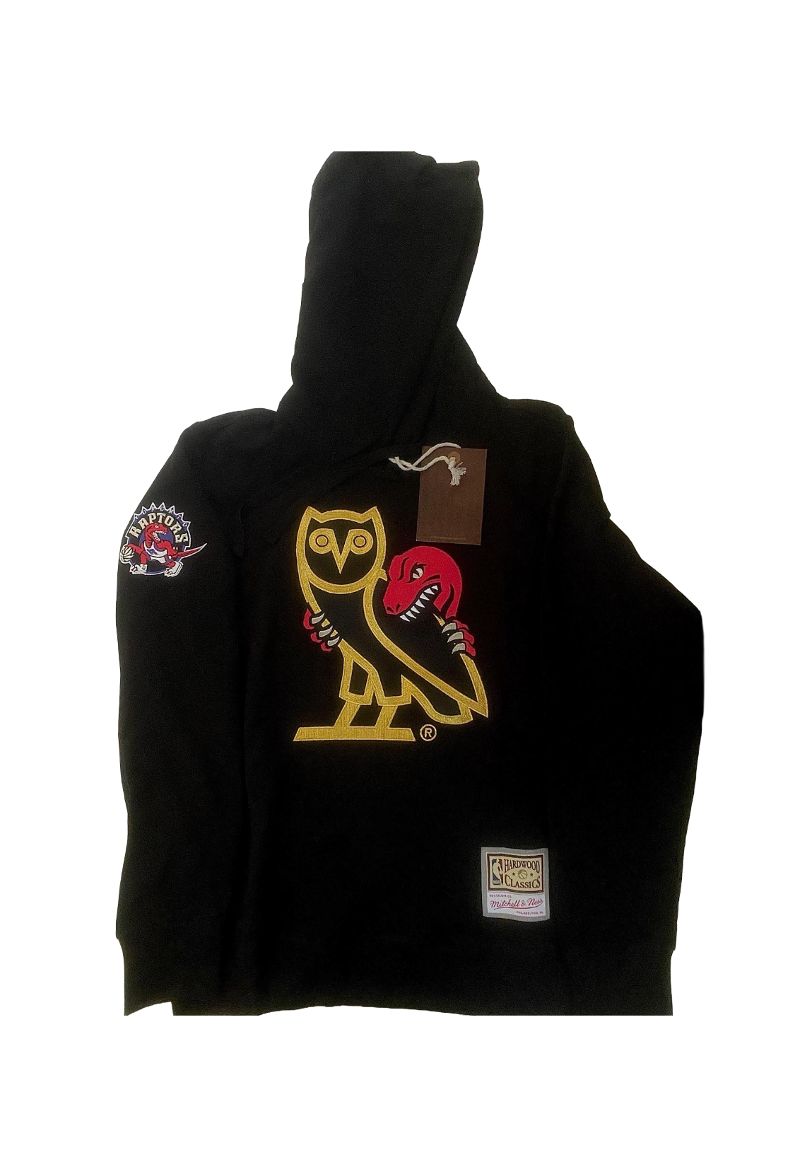 OVO x Raptors x Mitchell & Ness ‘95 OG Owl Hoodie - Black