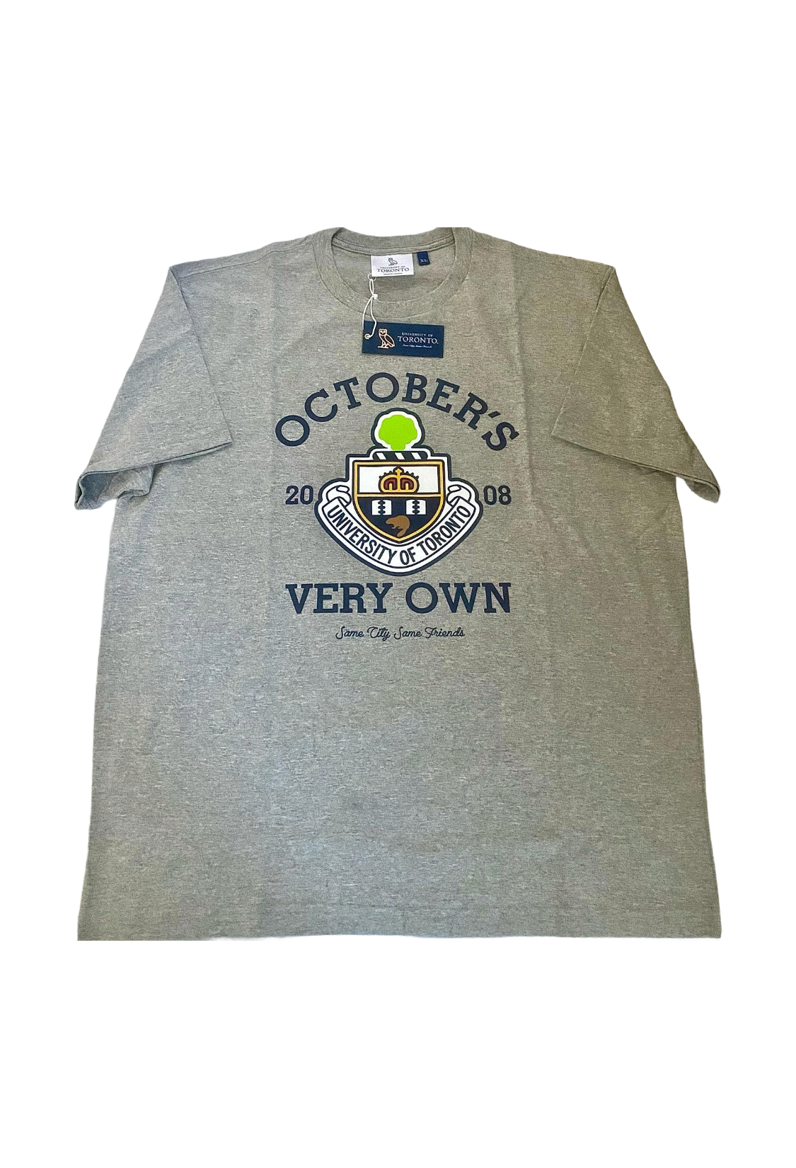 OVO x UofT Tee Crest Tee - Heather Grey