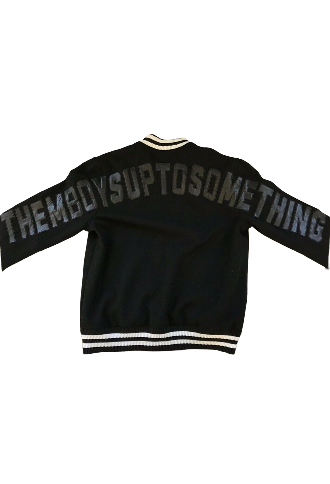 Black varsity jacket with text on sleeves against a white background Reebok x Future Freebandz Summer Sixteen Tour Friends & Family / 50 Crew Unreleased