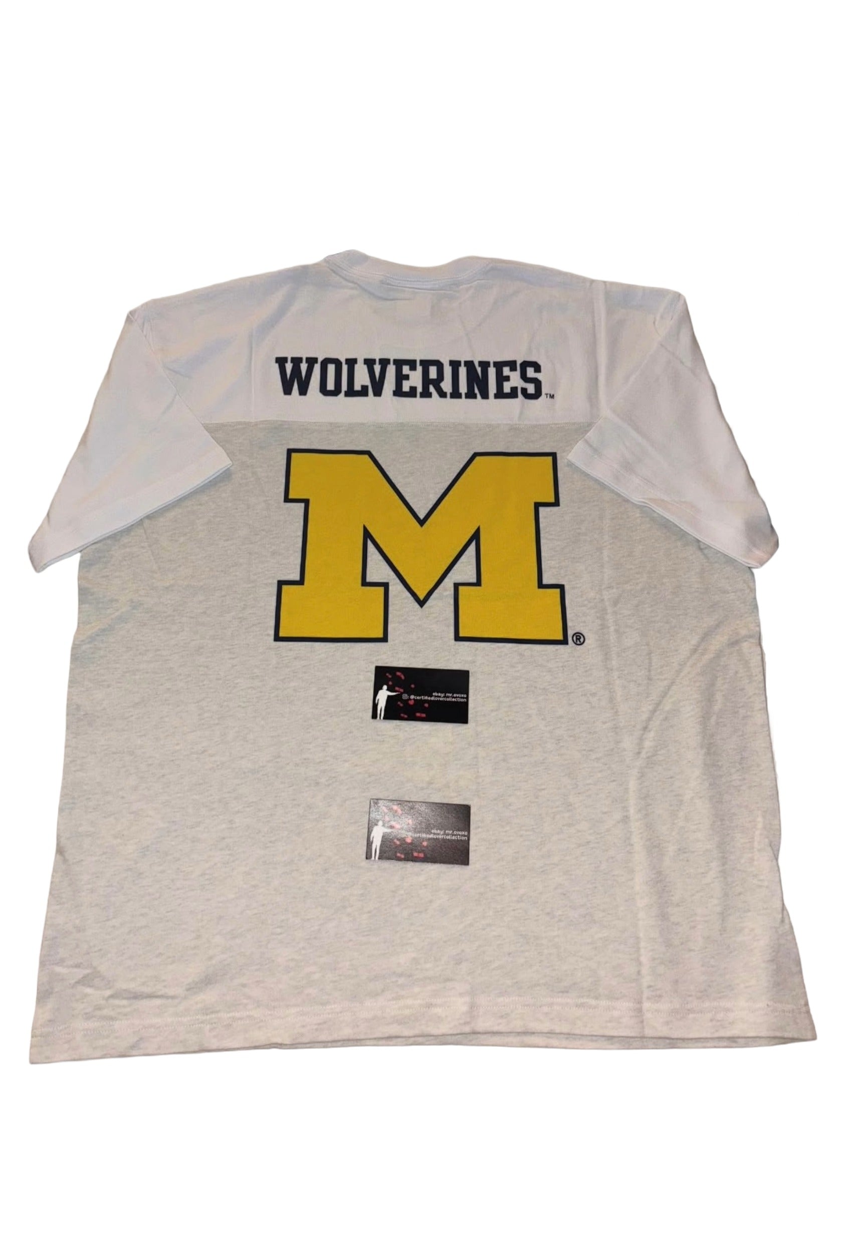 OVO X NCAA Michigan Wolverine Graphic Puff Print Tee