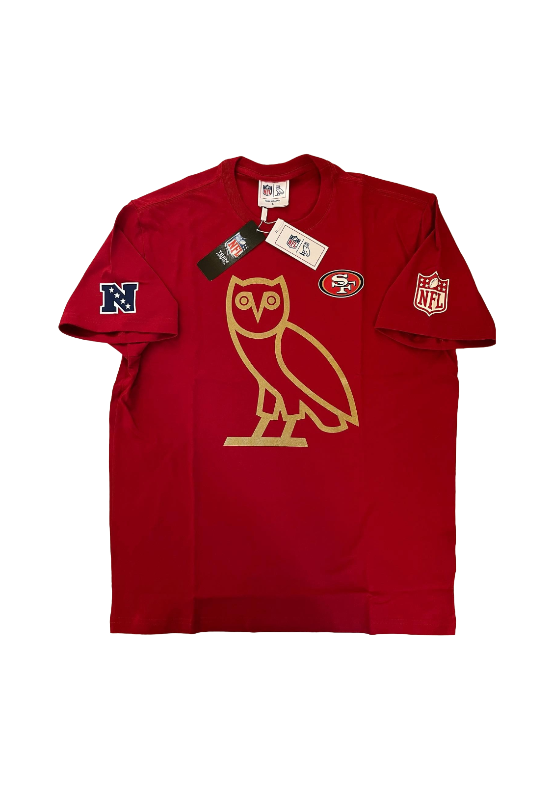 OVO x NFL San Francisco 49ers OG Owl Game Day Tee - Red