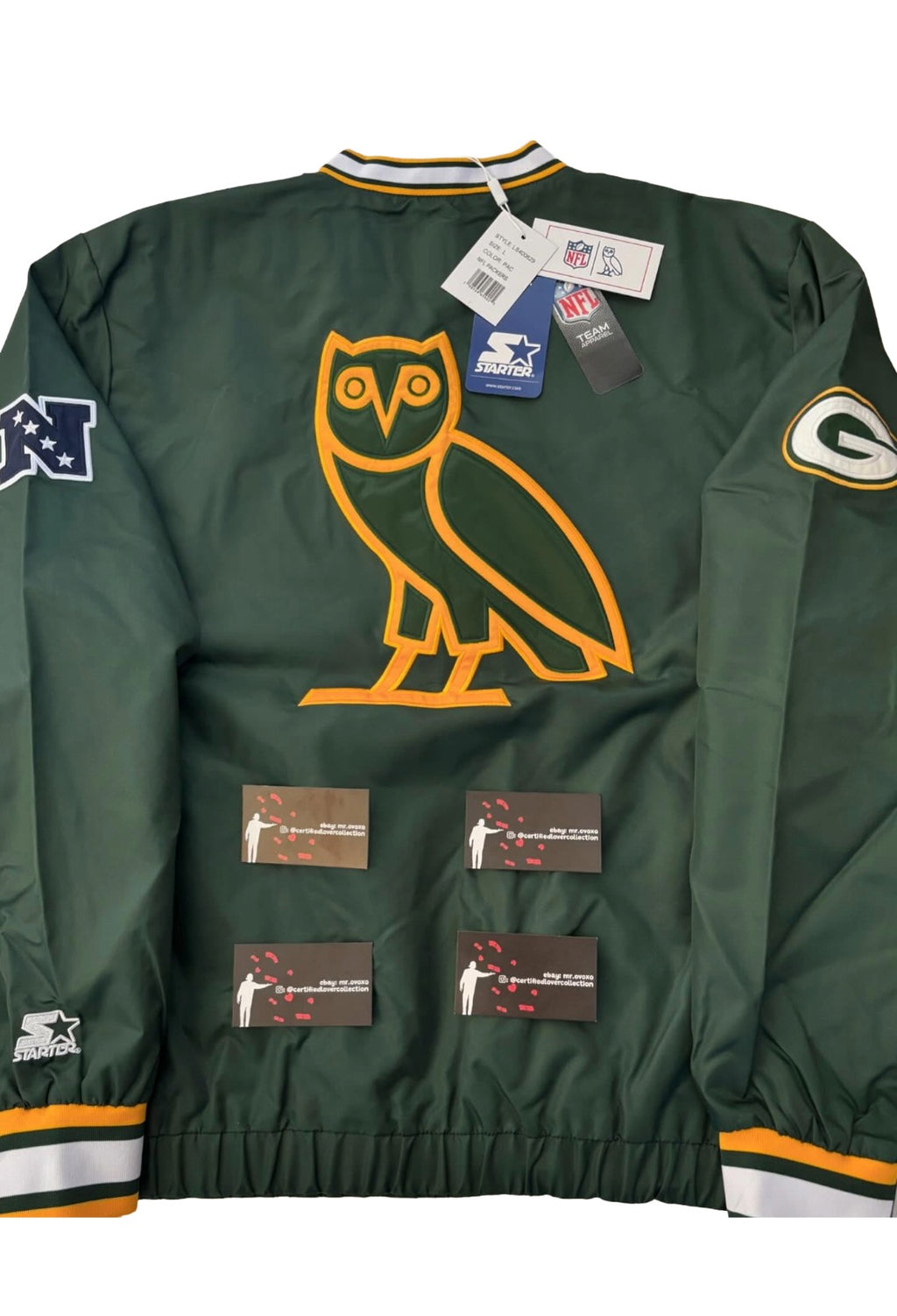 OVO X NFL Green Bay Packers Starter Pullover Jacket