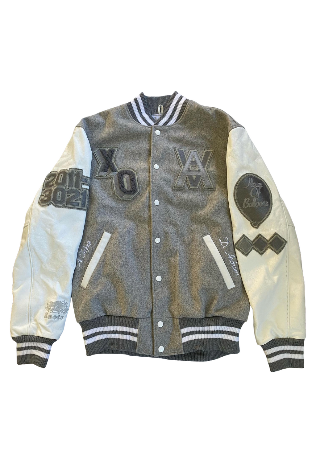 XO x Roots x Daniel Arsham House of Balloons Varsity Jacket 2021