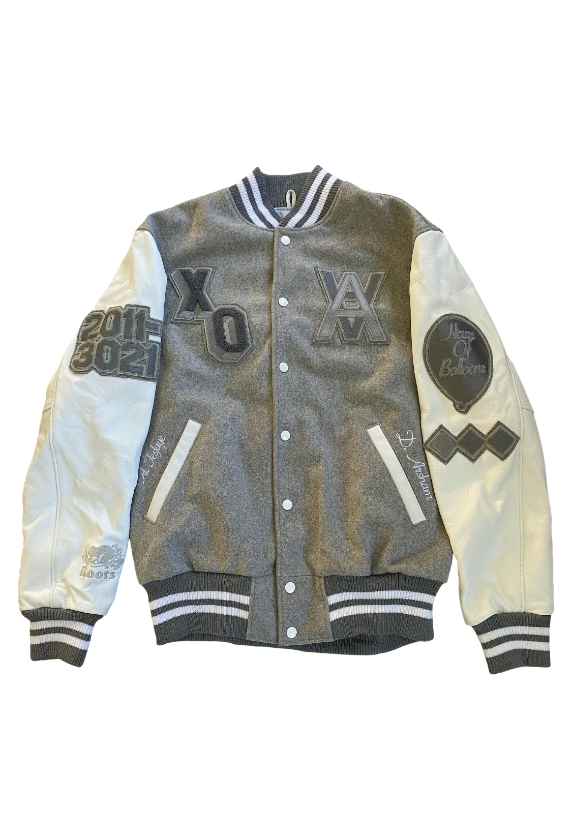 XO x Roots x Daniel Arsham House of Balloons Varsity Jacket 2021