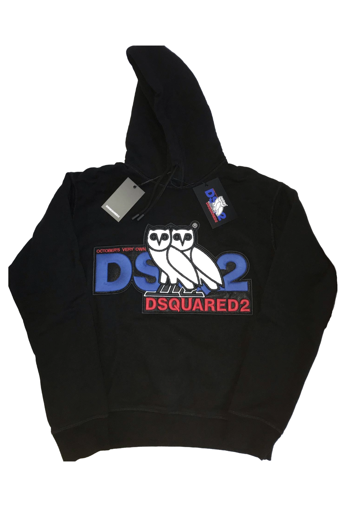 OVO x Dsquared2 Chenille Hoodie - Black
